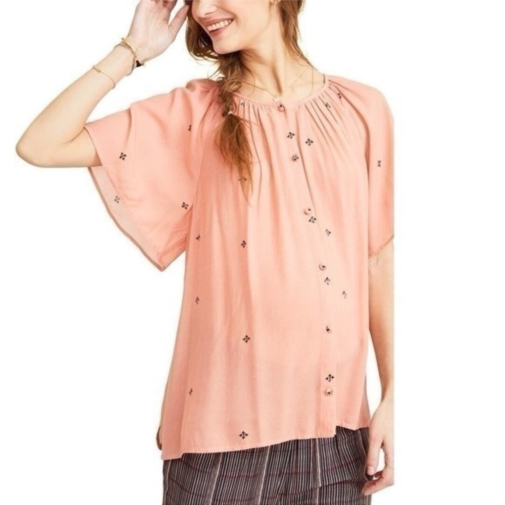 🆕 nwt hatch maternity Carmen top embroidered 1 small